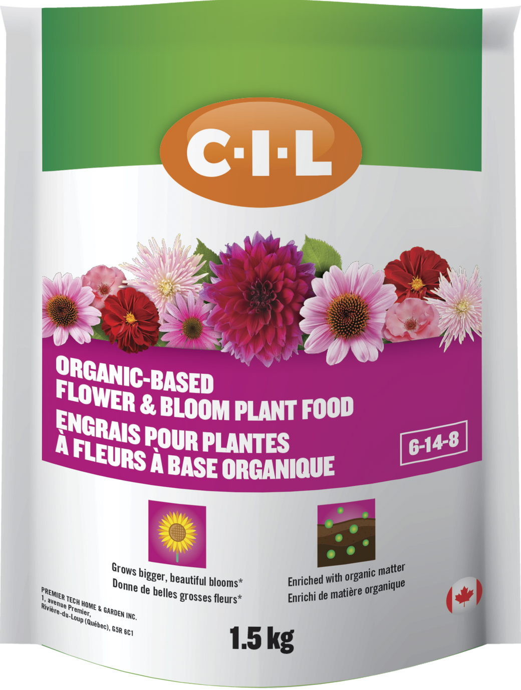 Engrais pour plantes à fleurs à base organique C-I-L® 6-14-8