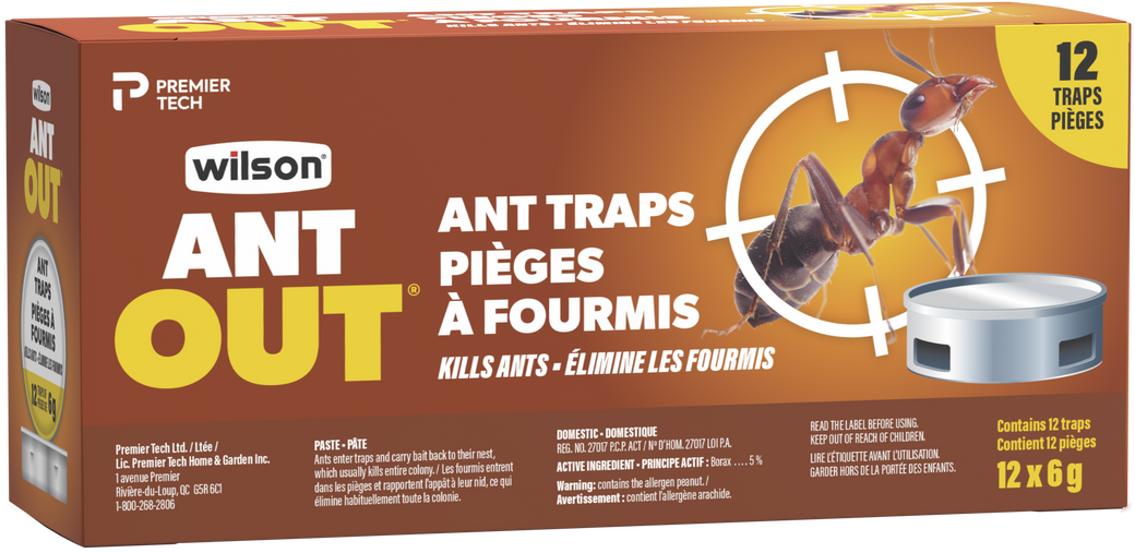 Pièges à fourmis ANT OUT® de WILSON® - Paquet de 12