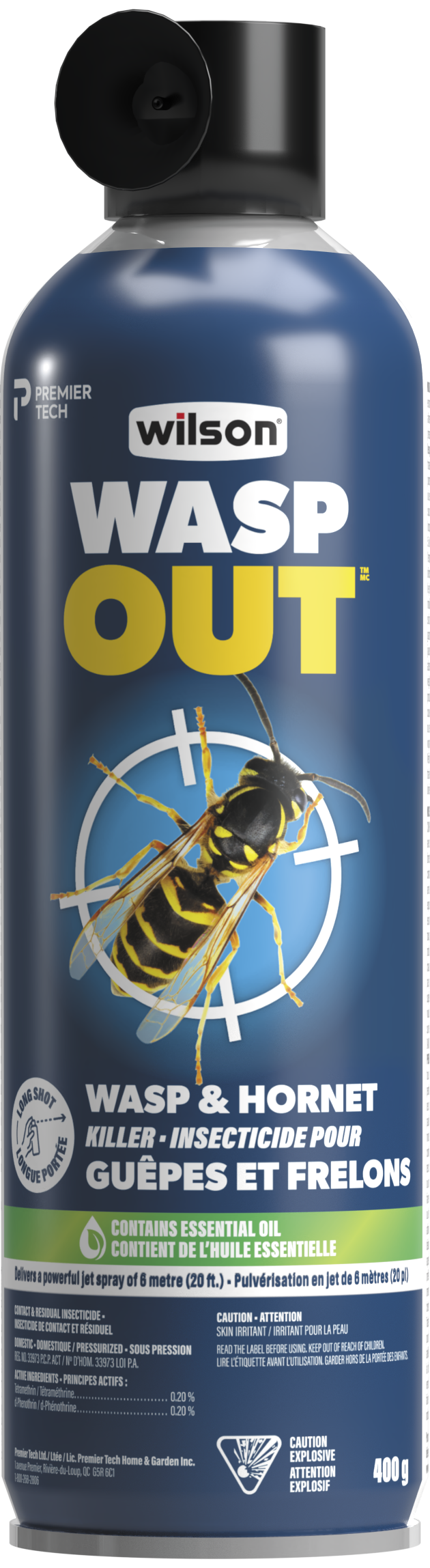 Insecticide pour guêpes et frelons WASP OUT™ de WILSON®