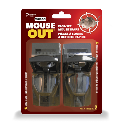 Pièges à souris à détente rapide MOUSE OUTᵐᶜ de WILSON®