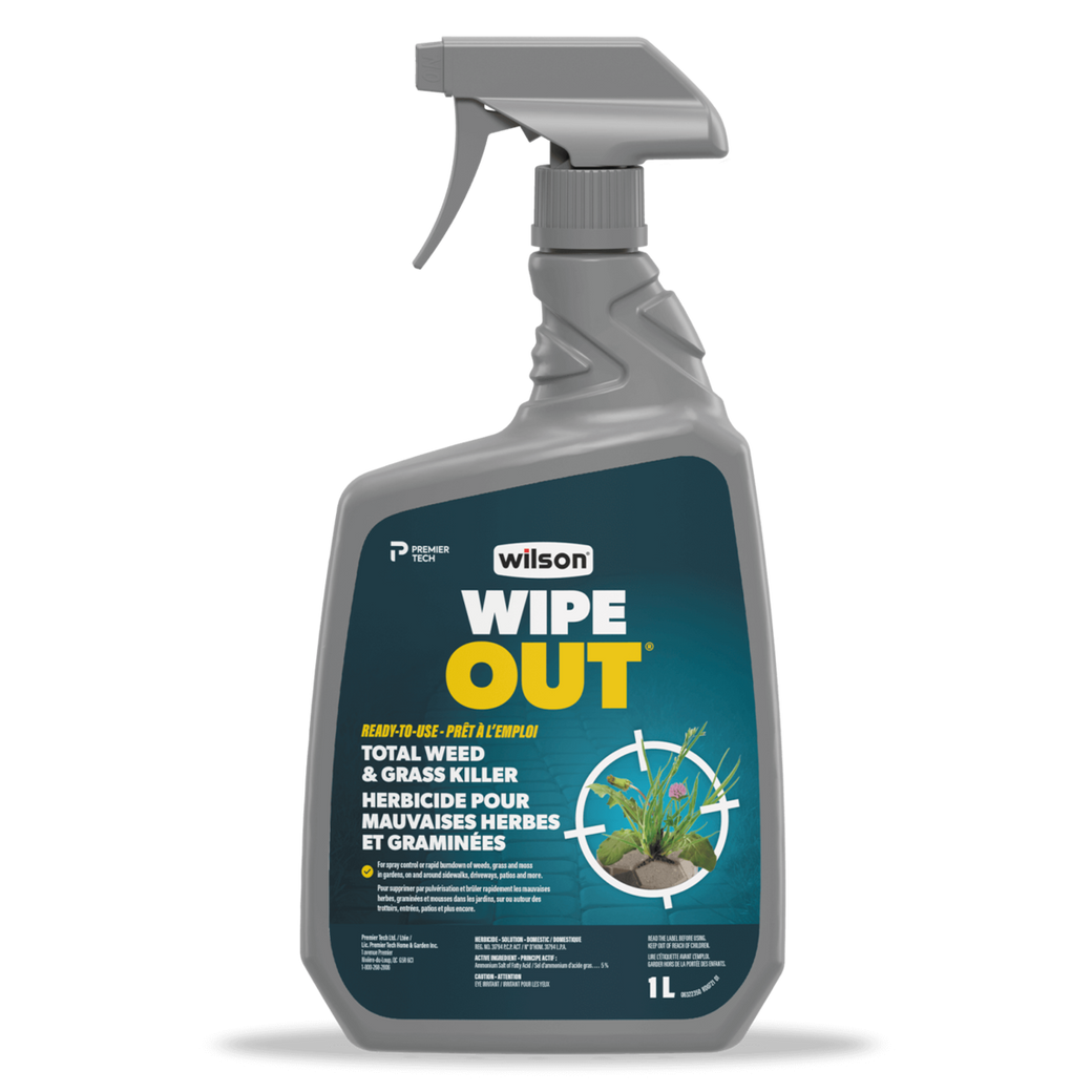Herbicide pour mauvaises herbes et graminées WIPE OUT® de WILSON®